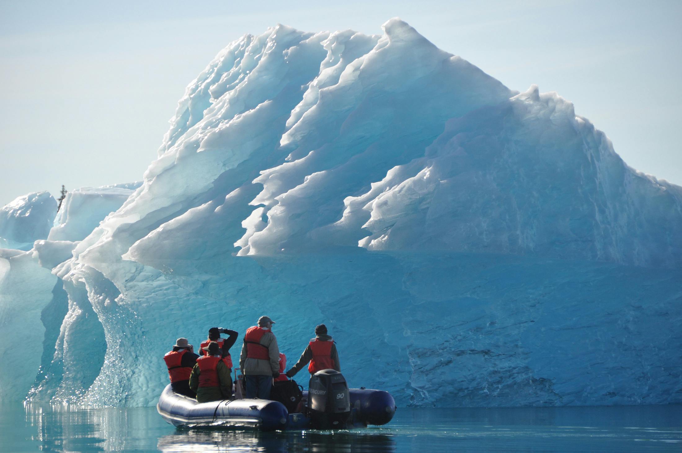 Zodiac boats will transport you to the most rugged and remote parts of every iconic place you visit.