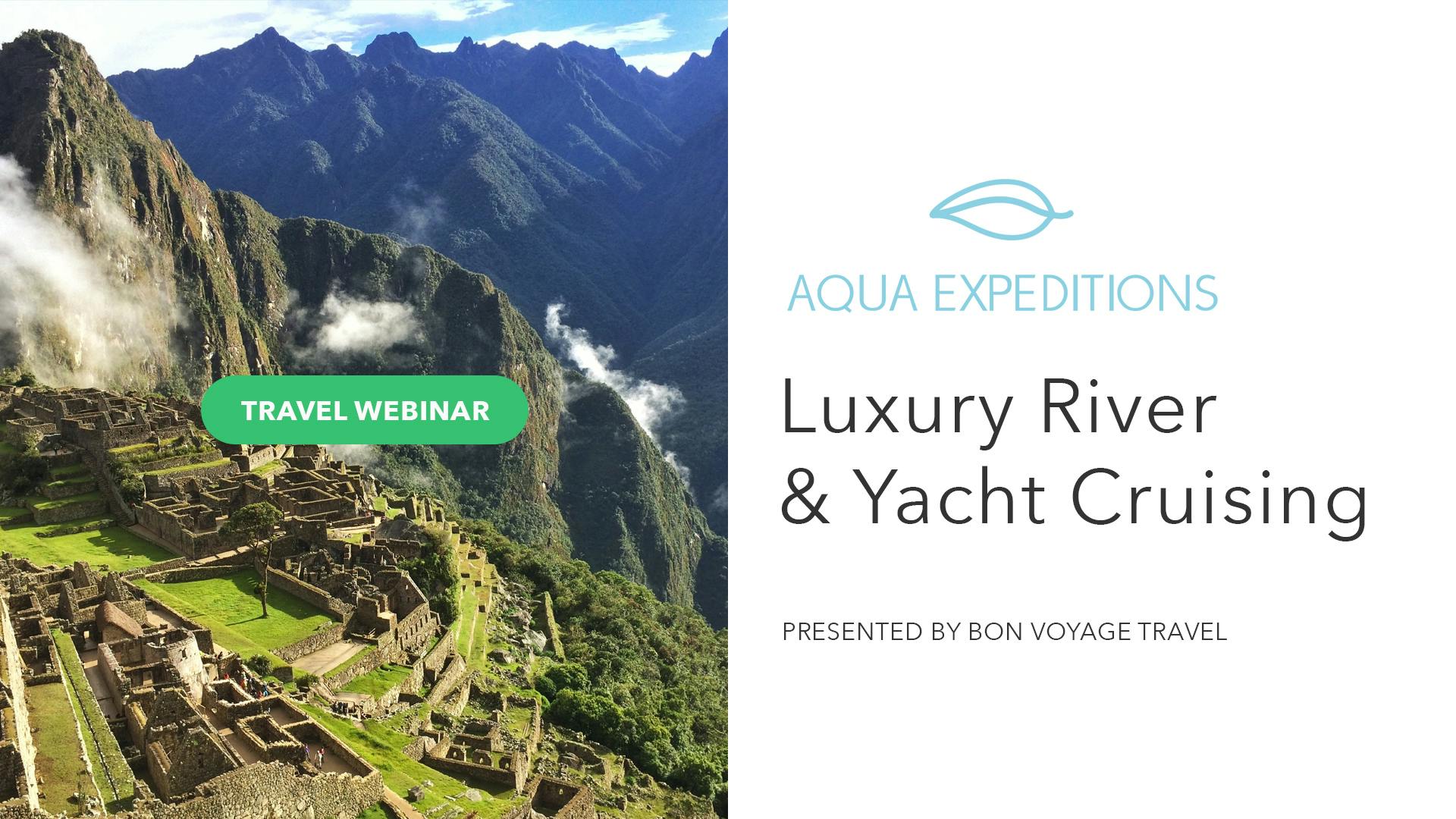 Luxury River and Yacht Cruising with Aqua Expeditions