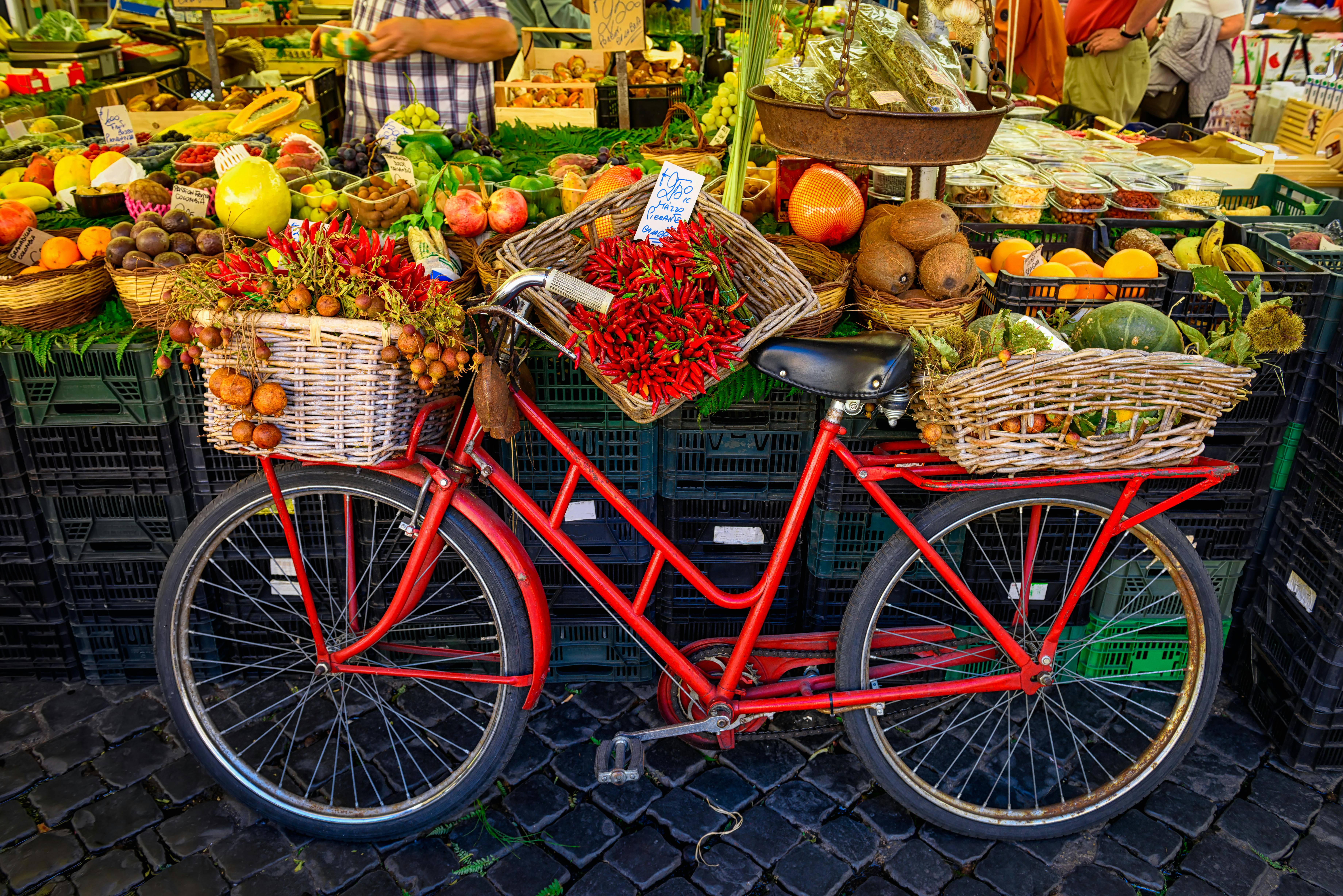 Farmers Market in Rome, Italy